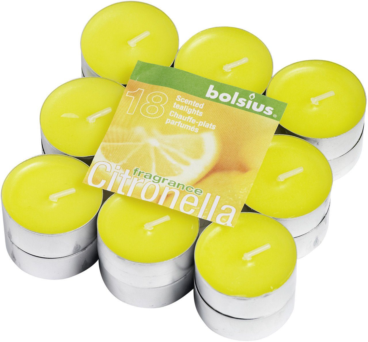 Bolsius Duftkerze Bolsius Duftteelichter Citronella, Höhe günstig online kaufen