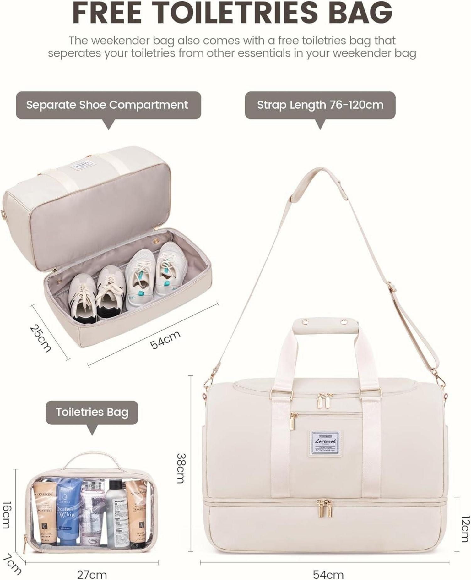 LuxusKollektion Sporttasche Sporttasche Reisetasche Groß 50L günstig online kaufen