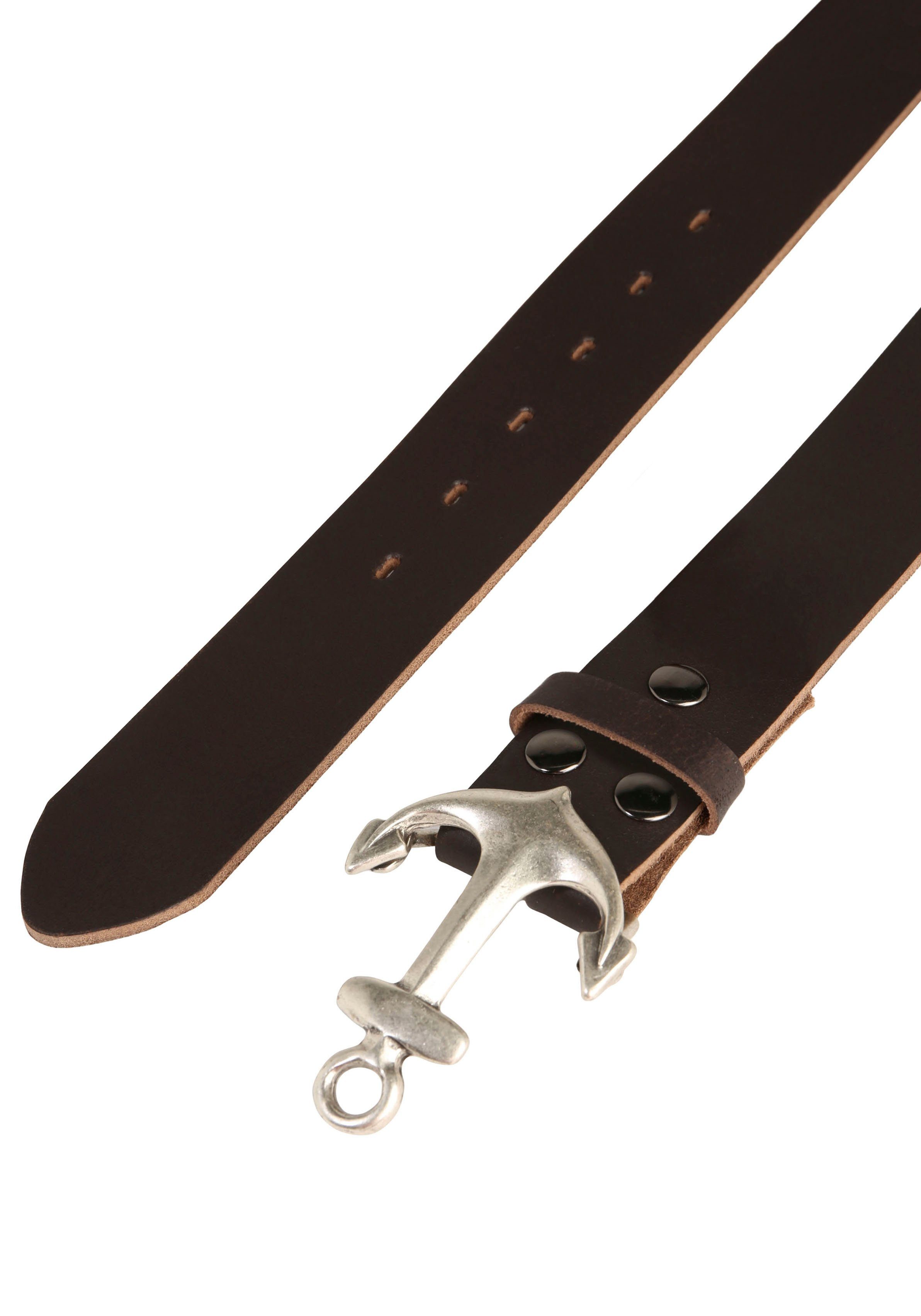 Rettungsring Gürtel Ledergürtel mit austauschbarer Schließe »Anker SO19°« günstig online kaufen