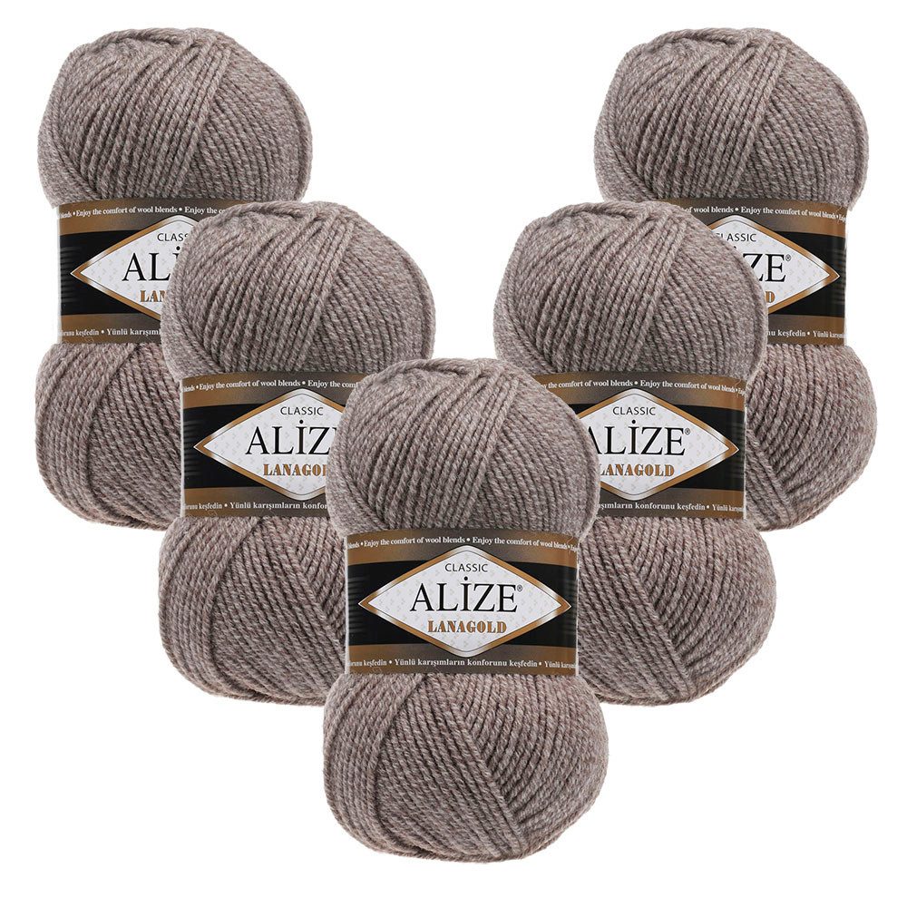 Alize 5 x ALIZE Lanagold Häkelwolle, 240 m, Handstrickgarn,Yarn,Strickgarn,Häkeln