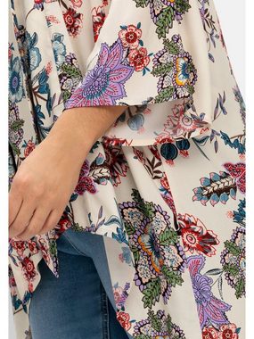 sheego by Joe Browns Longbluse Große Größen im Kimono-Stil, mit Blumendruck