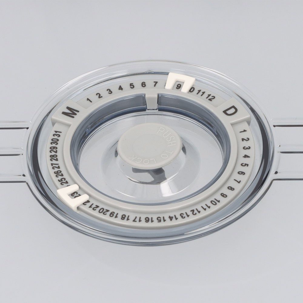 Coumo Humidor Große Profi Humidor Box Transparent, Digitales Hygrometer TFA