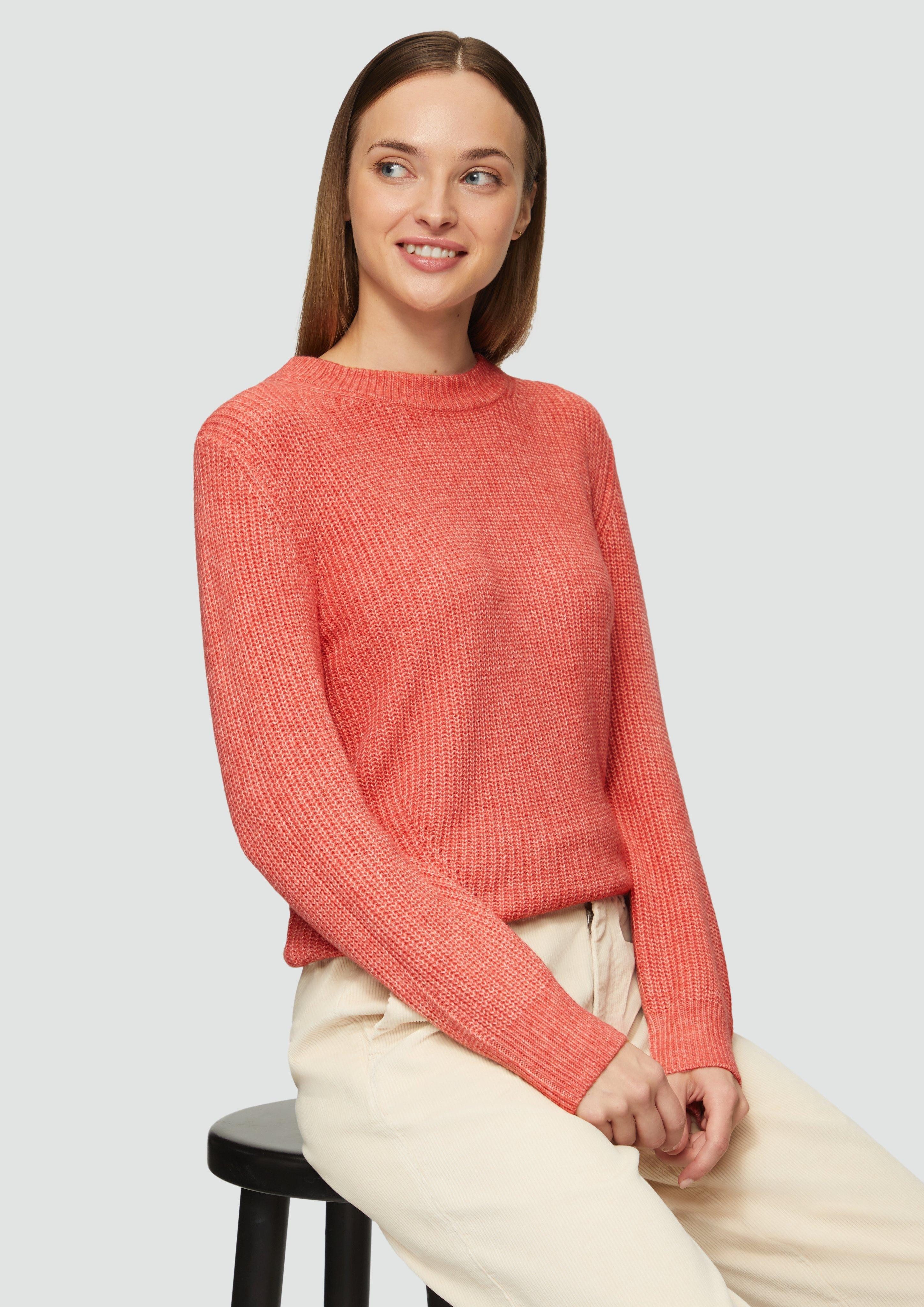 s.Oliver Strickpullover Strickpullover mit Rippdetail und günstig online kaufen