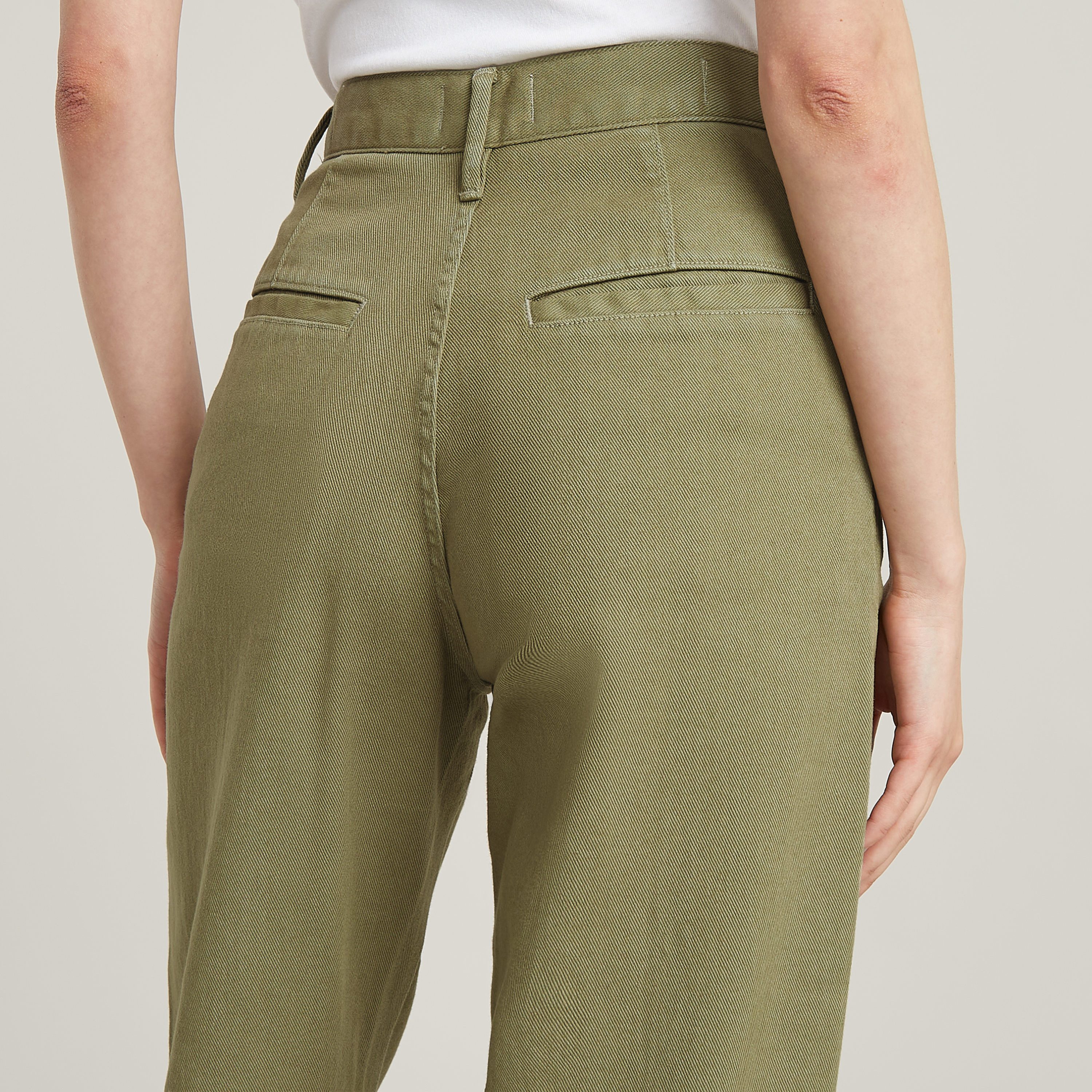 G-STAR Chinohose Deck 2.0 High Loose Chino wmn mit Paspeltaschen