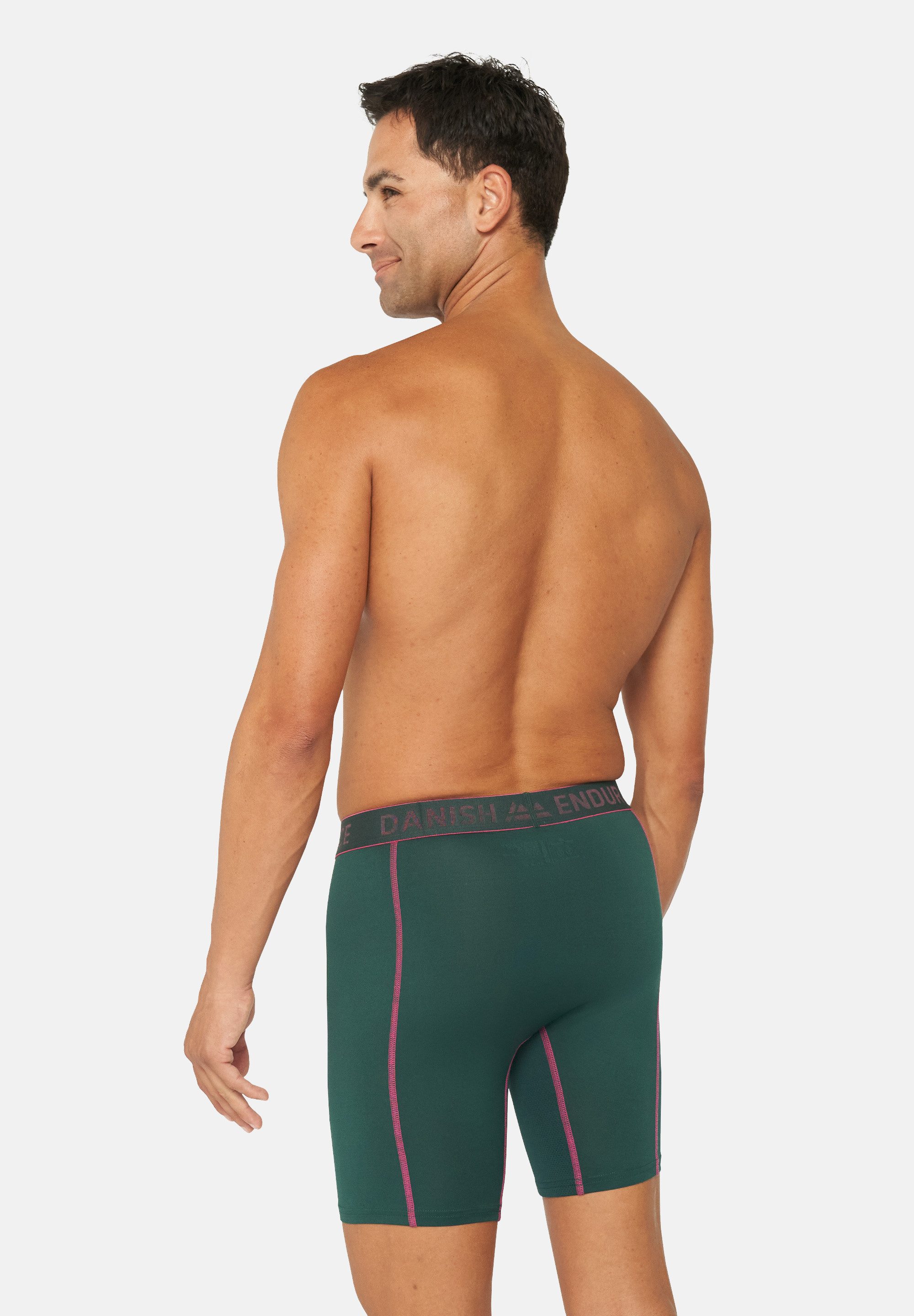 DANISH ENDURANCE Boxershorts Sports Trunks Extra (3-St) Schnelltrocknende Sportunterhose, ohne Aufrollen & Verrutschen