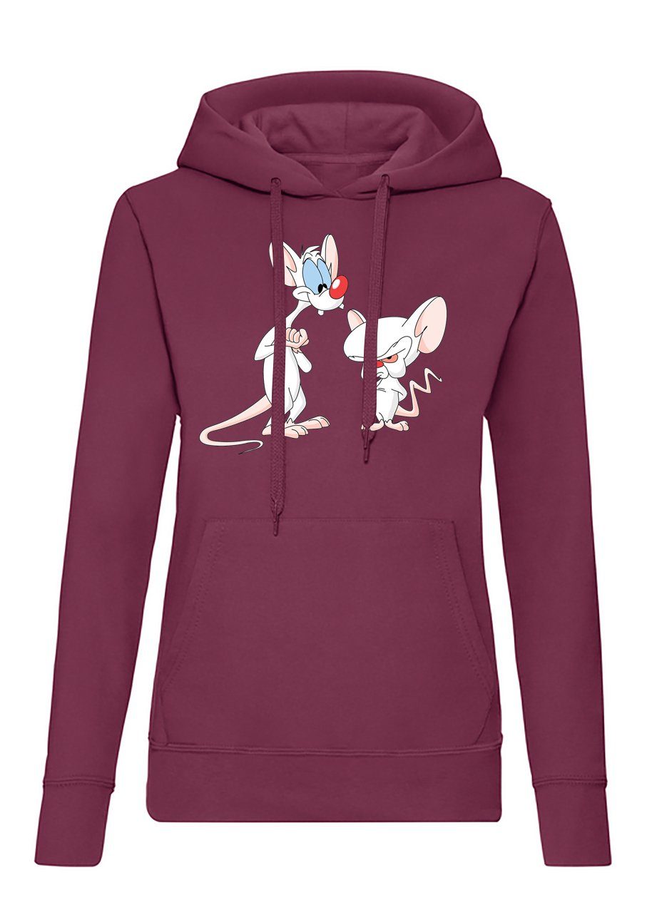 Blondie & Brownie Hoodie Damen Pinkybrain Hoodie mit Kapuze