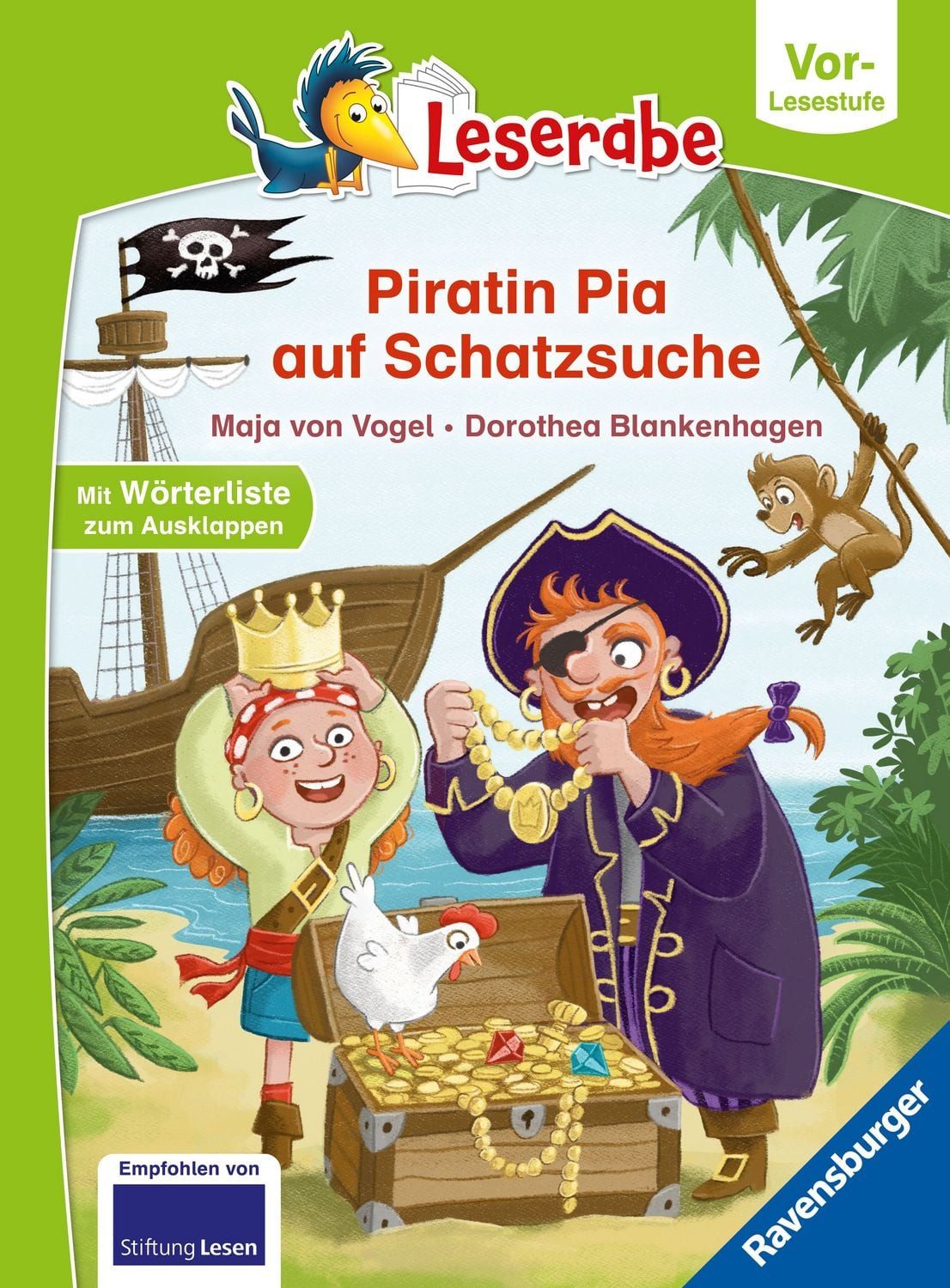 Leserabe Vor-Lesestufe - Piratin Pia auf Schatzsuche / Maja von Vogel