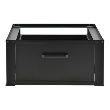 en.casa Waschmaschinenunterschrank »Comfortixx« mit Schublade 63x54x31cm Schwarz