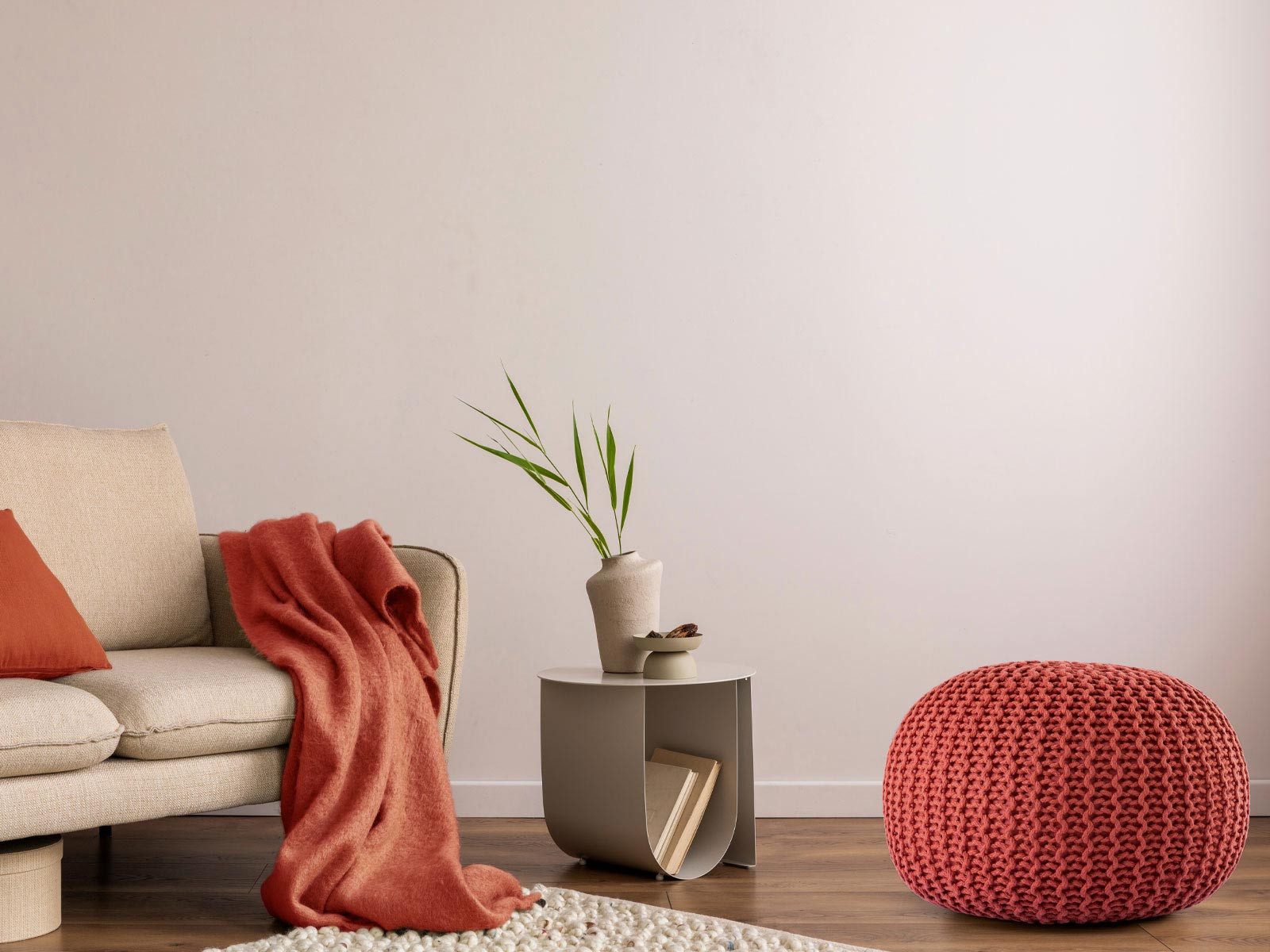 Amagohome Gartenlounge-Hocker Pouf Outdoor ø 55 günstig online kaufen