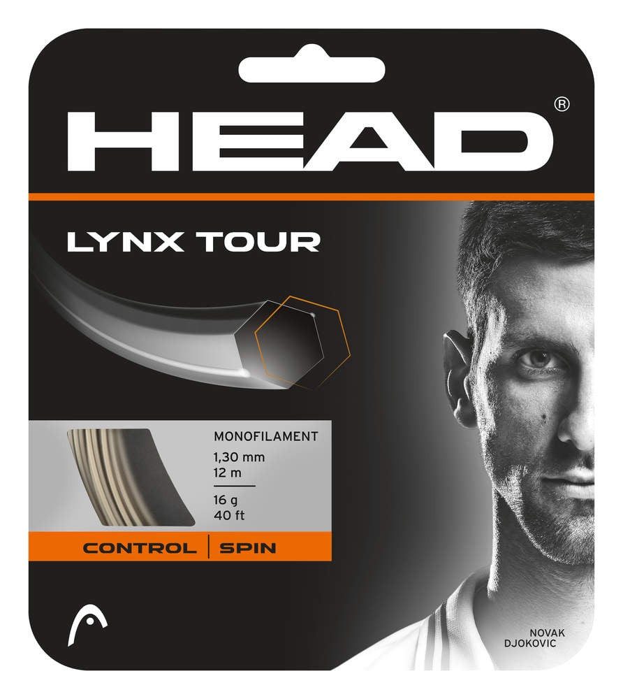 Head Tennissaite Lynx Tour (Kontrolle+Spin) champagnebraun 12m Set, Saitendicke: 1.25