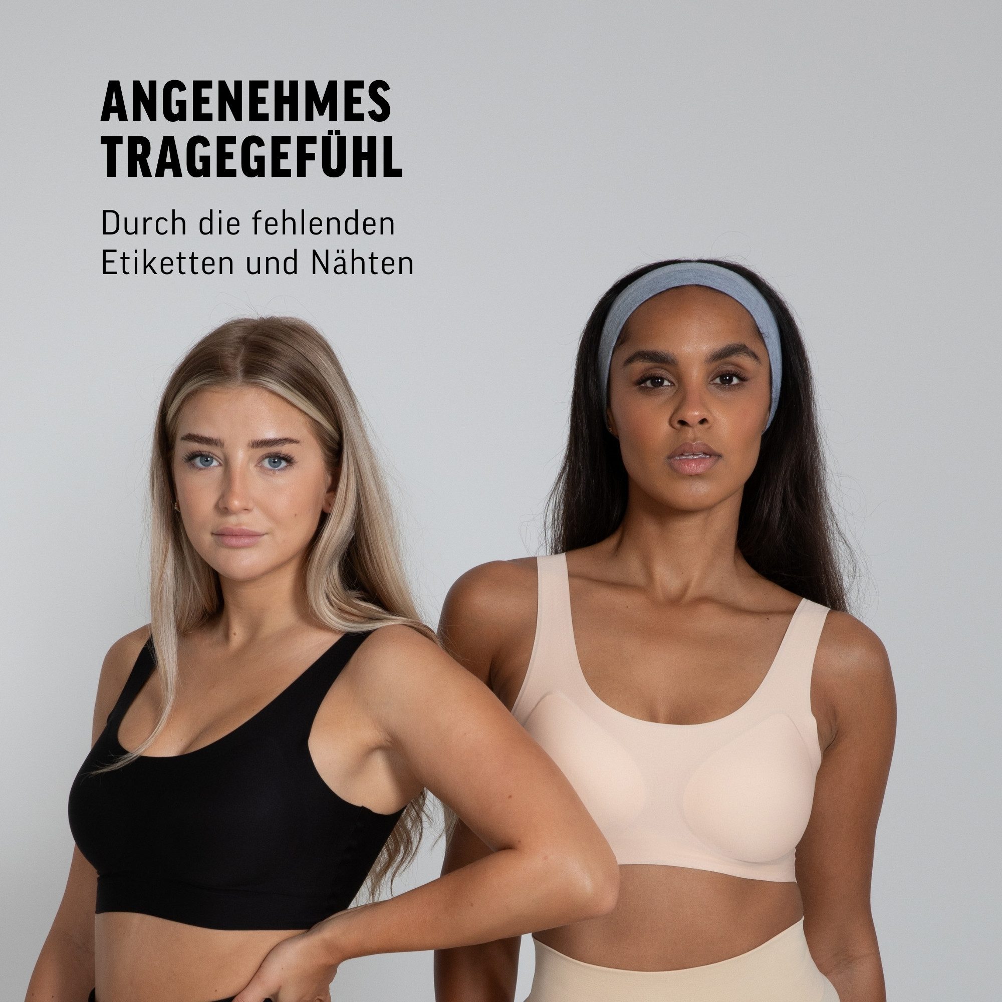 Smilodox Bralette Nysa, Plunge Bralette, leicht bügellos Komfort BH, anpassbare Träger Hochwertige Unterwäsche, dehnbarer Stoff, Plunge Ausschnitt