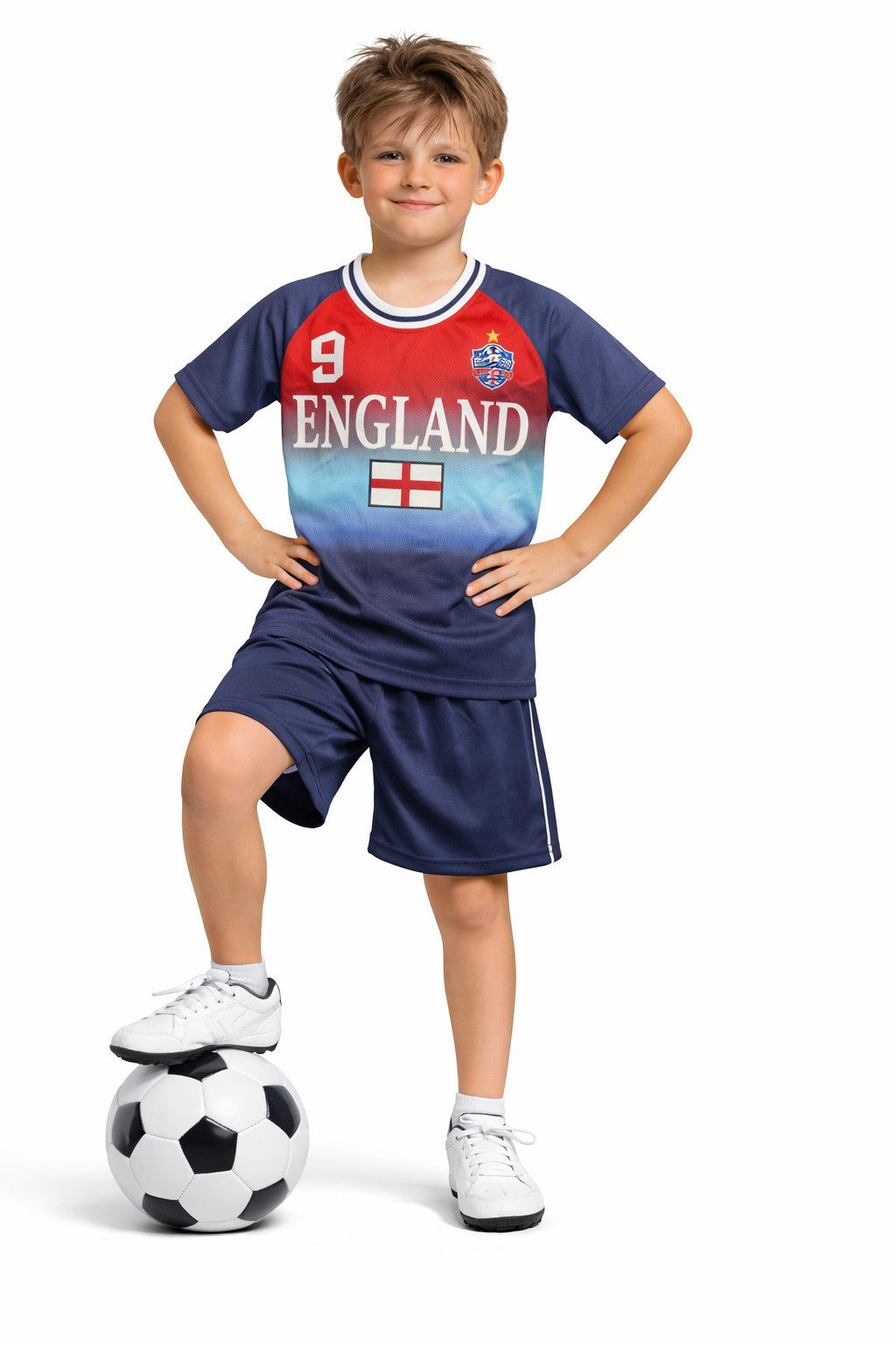 Fußballtrikot Fussball Fan Set England, Trikot + Shorts, JS290e