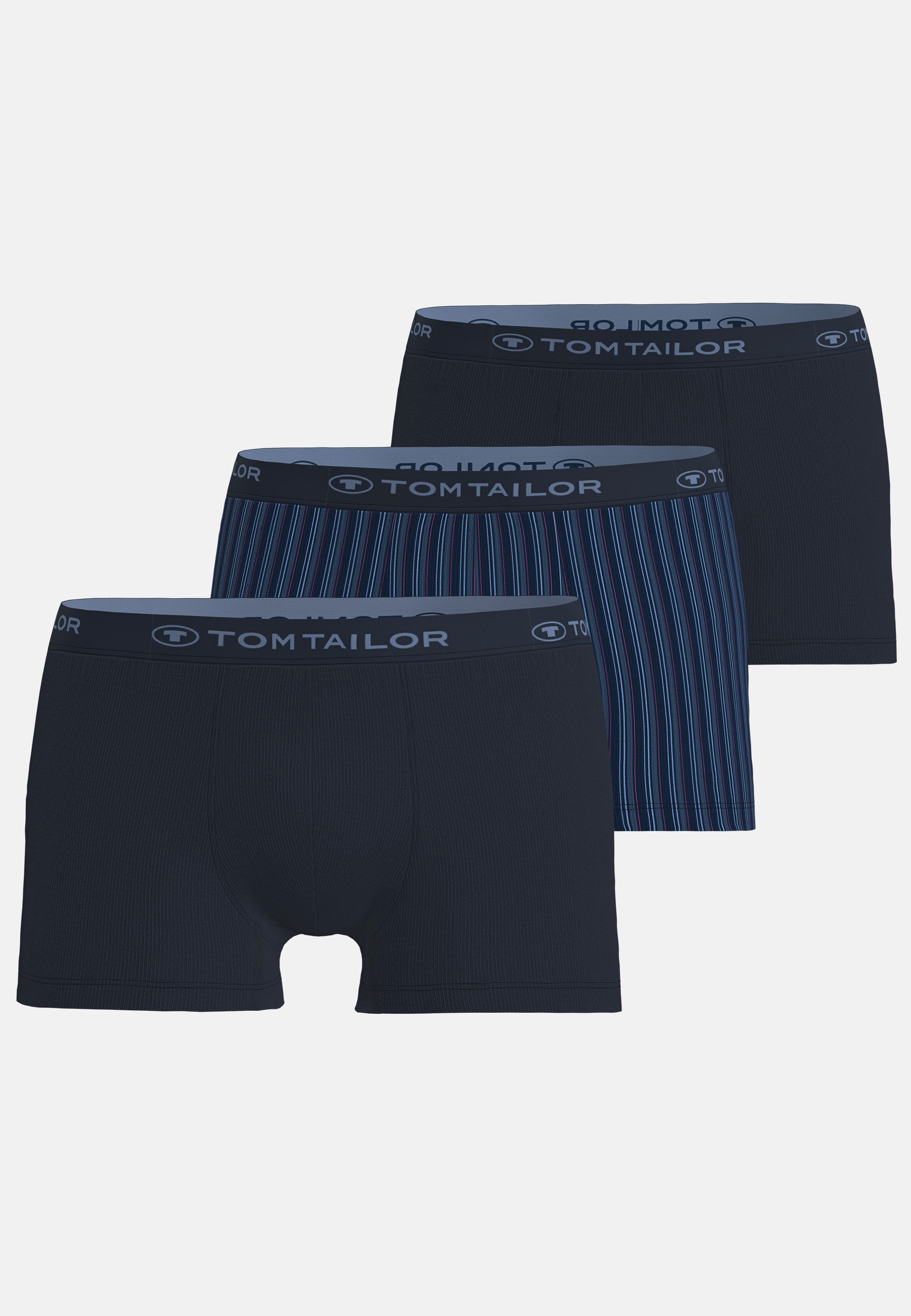 TOM TAILOR Hipster (Packung, 3er Pack) Single Jersey Material