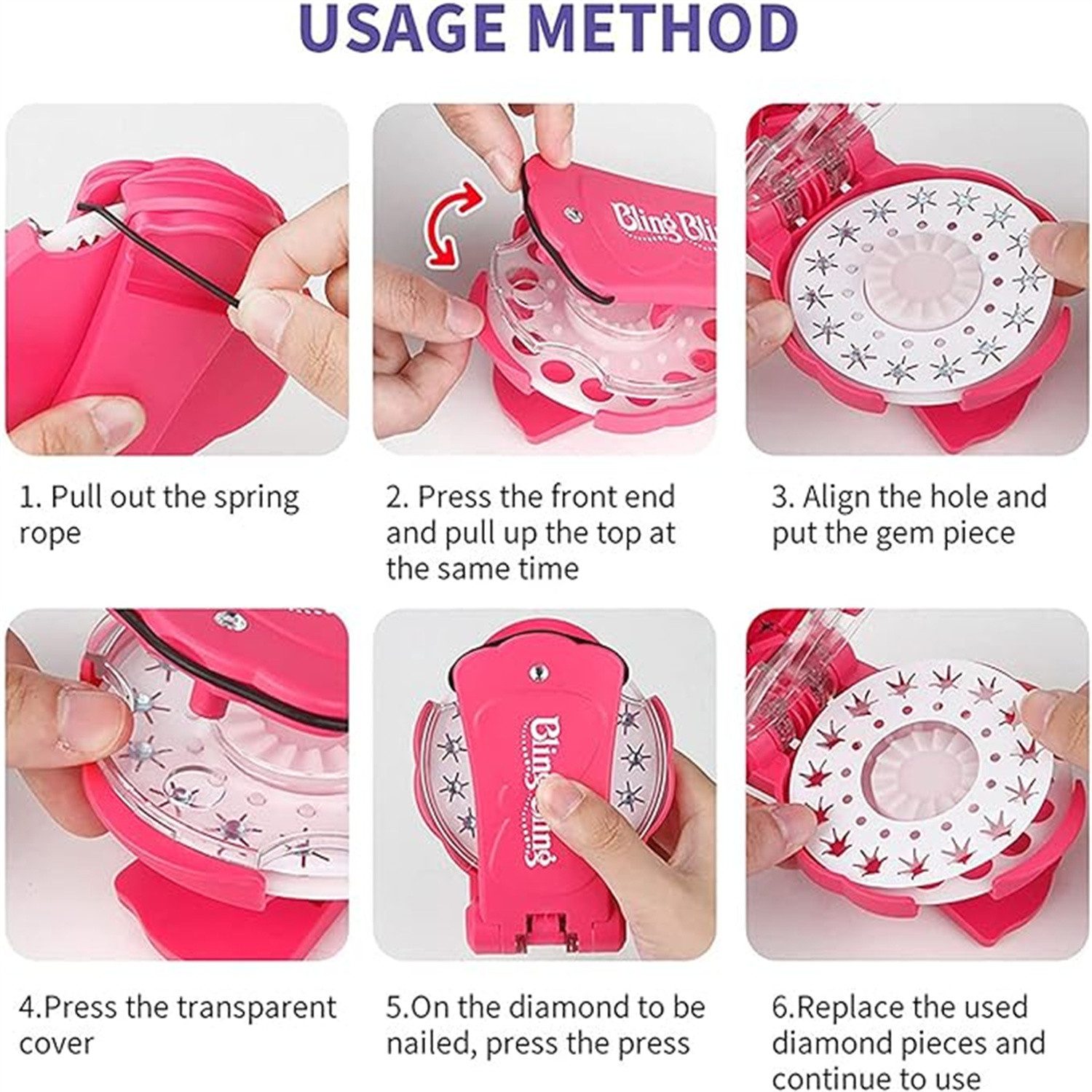 autolock Haarclip Strassstein Haarsetzmaschine