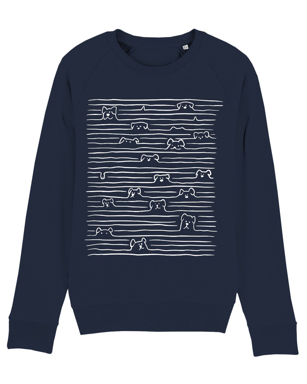 wat? Apparel Sweatshirt Doodle Dogs (1-tlg) dunkelblau | Sweatshirts