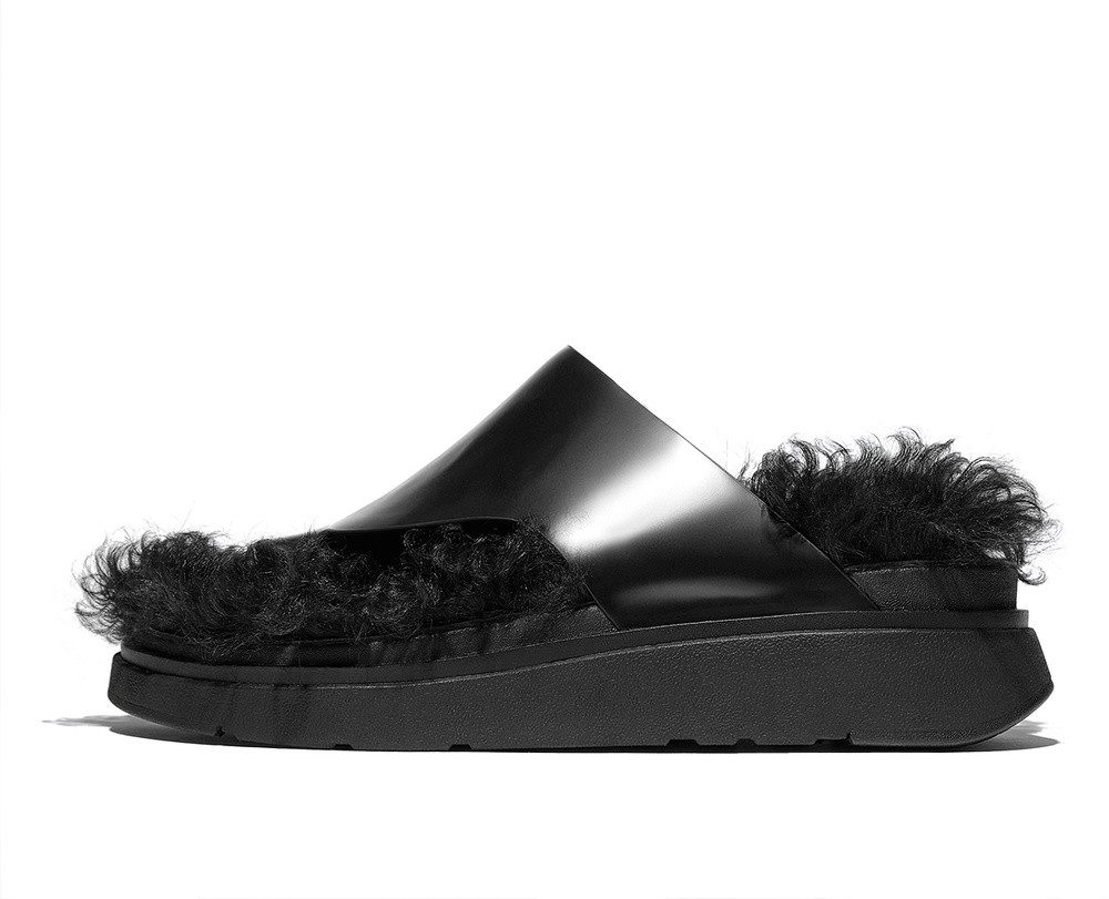 Fitflop Gen-FF X Roksanda Cut-Out Leather Slides Sandale