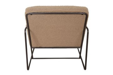 daslagerhaus living Ohrensessel Lounge Sessel Century Boucléstoff camel