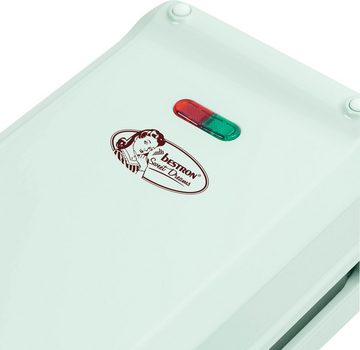 bestron Churro-Maker ACHM200M Sweet Dreams, 700 W, Waffeleisen für bis zu 4 Churros, Retro Design, Mint