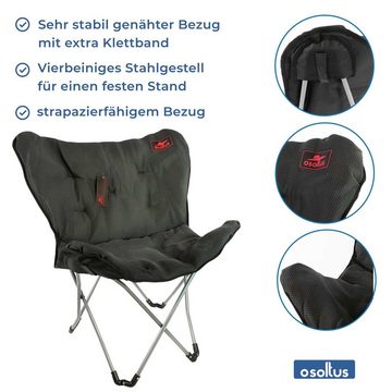 osoltus Campingstuhl osoltus Faltsessel Butterfly Campingsessel Soft Touch 3D f. Balkon