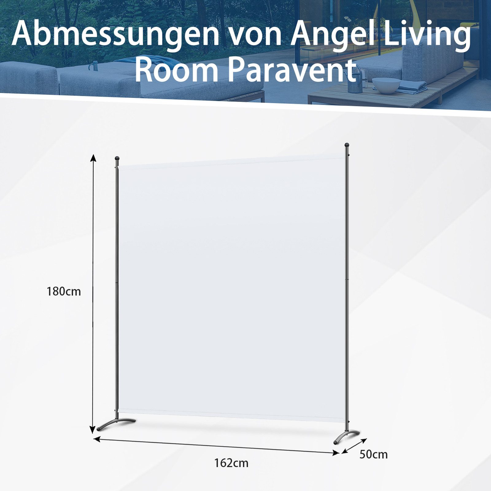 Angel Living Paravent 1 Teilig Raumteiler Paravent Trennwand Balkon Sichtsc günstig online kaufen