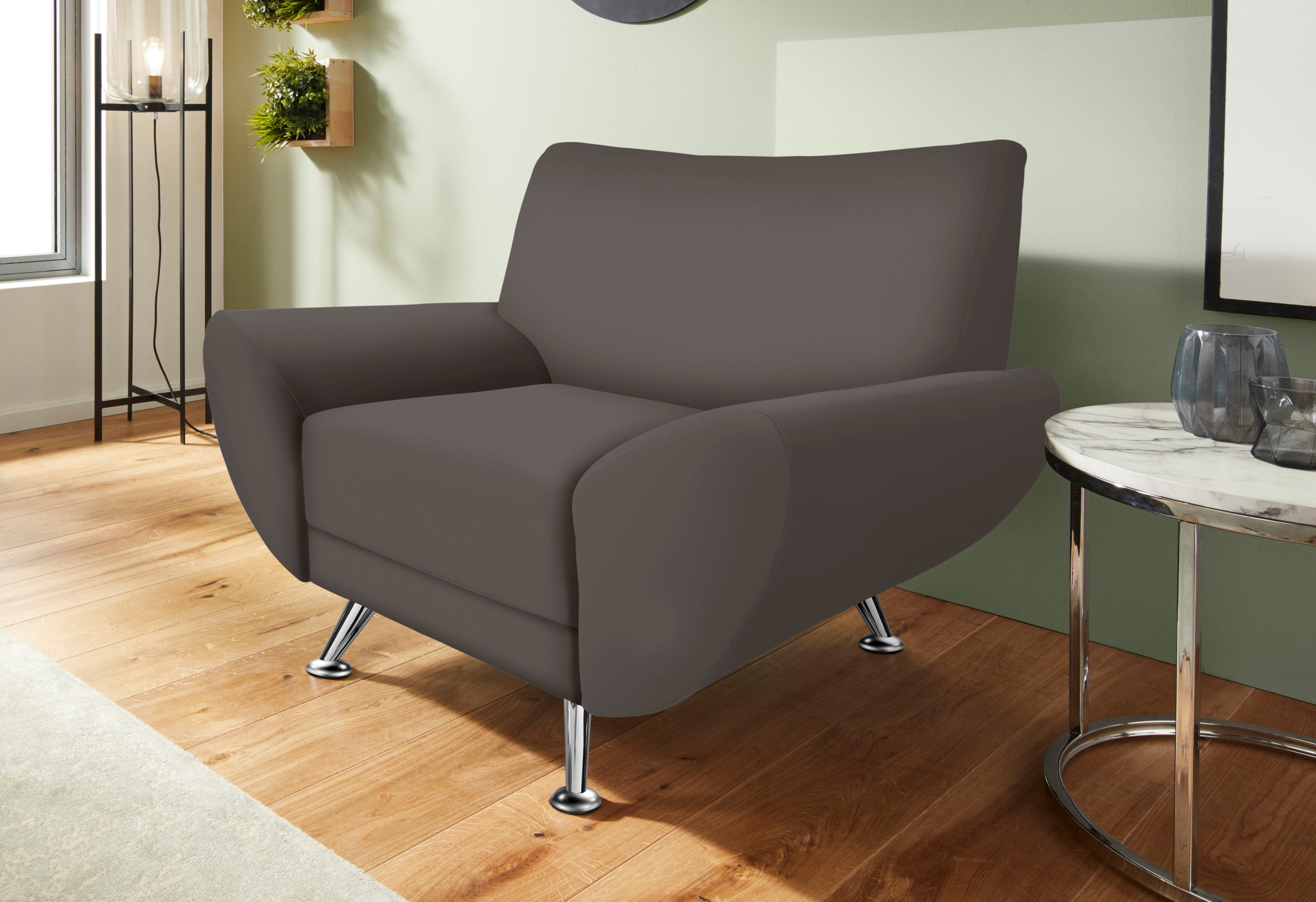 Home affaire Sessel Saltare elegant und komfortabel, toller Designfuß, Breite 112cm – Bild 2 von 5