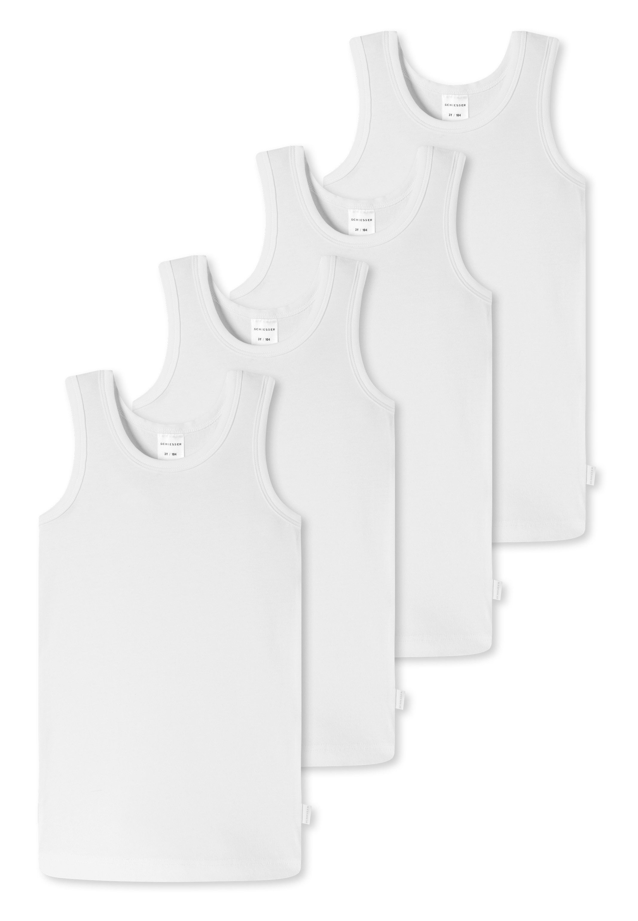 Unterhemd 4er Pack Kids Boys 95/5 Organic Cotton
