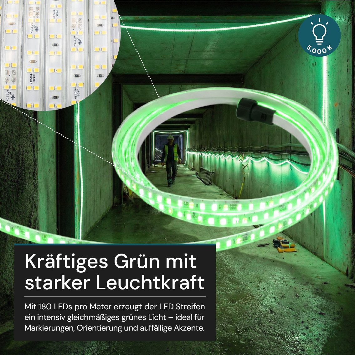 LUXULA LED-Streifen LUXULA LED-Streifen 11 W/m grün