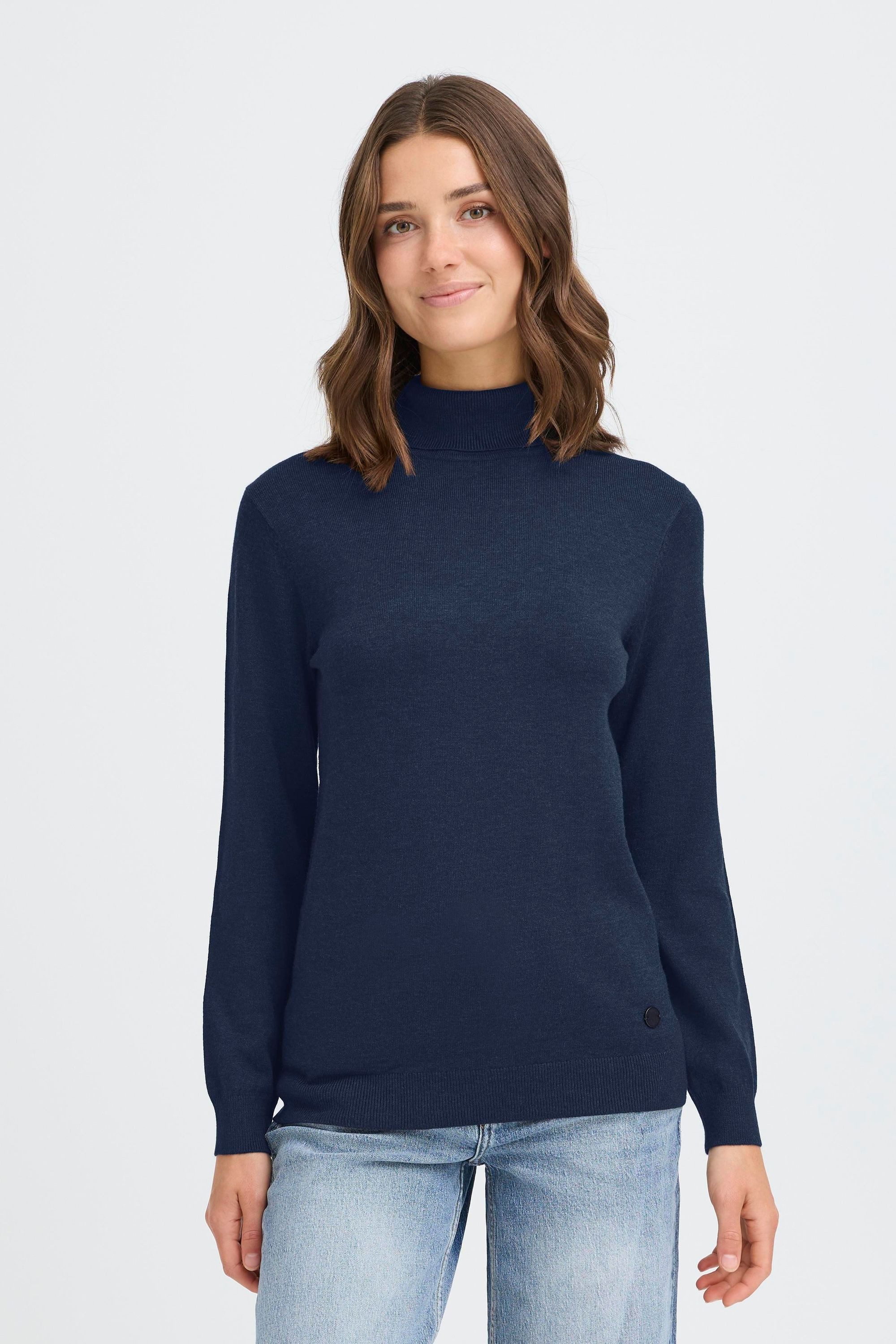 OXMO Rollkragenpullover OXAida Schicker Rollkragenpullover