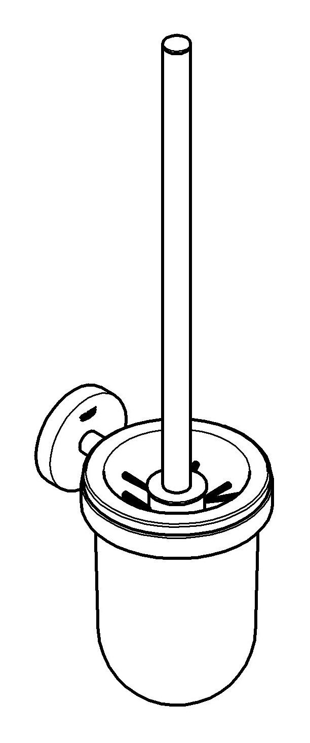 Grohe WC-Garnitur Essentials, Toilettenbürstengarnitur - Chrom günstig online kaufen