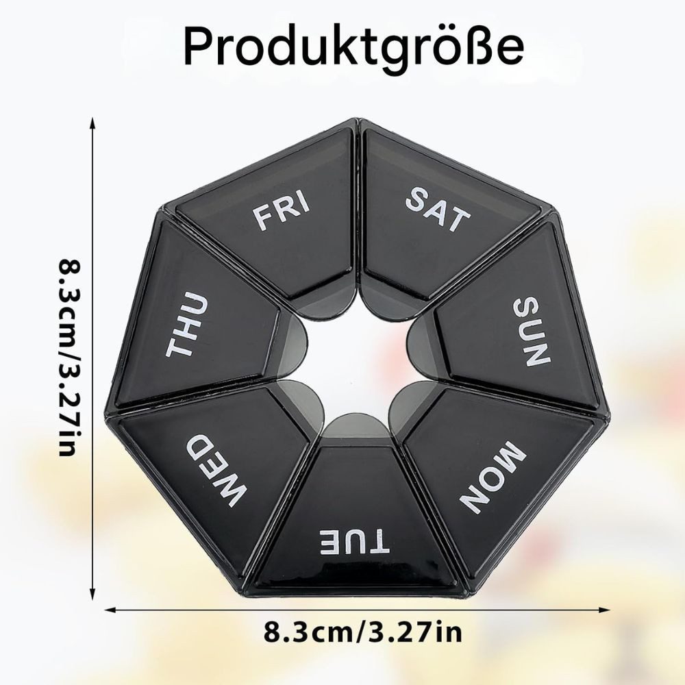 Montegoni Pillendose 2er Set Pillendose 7 Tage – Tragbare Tablettenbox für günstig online kaufen