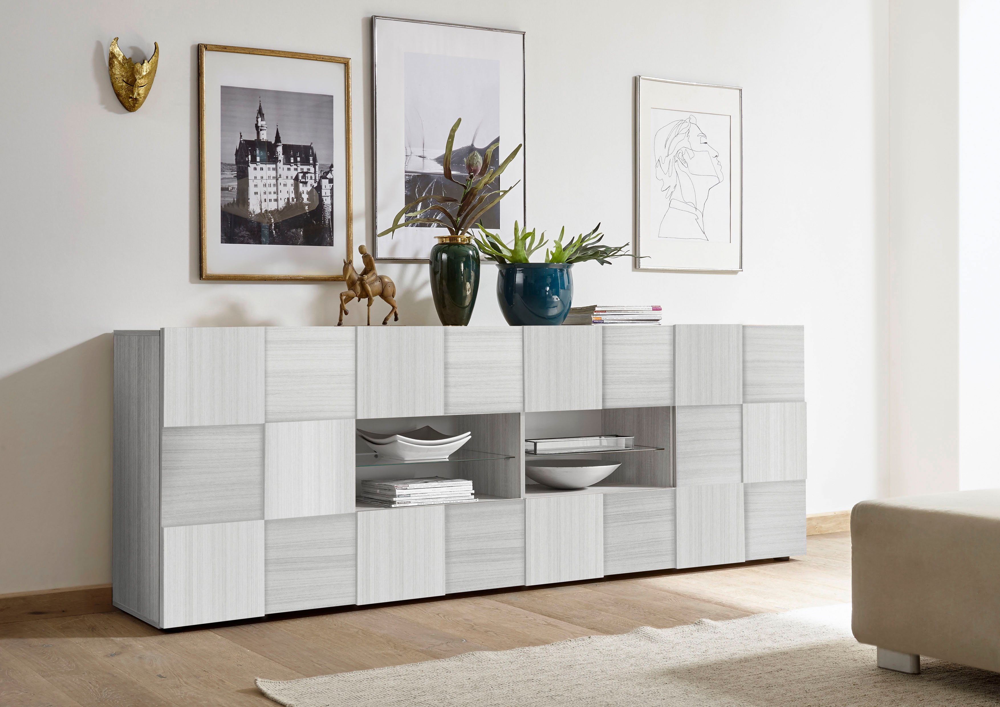 INOSIGN Sideboard Dama Breite 241, Kommode 2 Türen u. 4 Schubkästen, Anrich günstig online kaufen