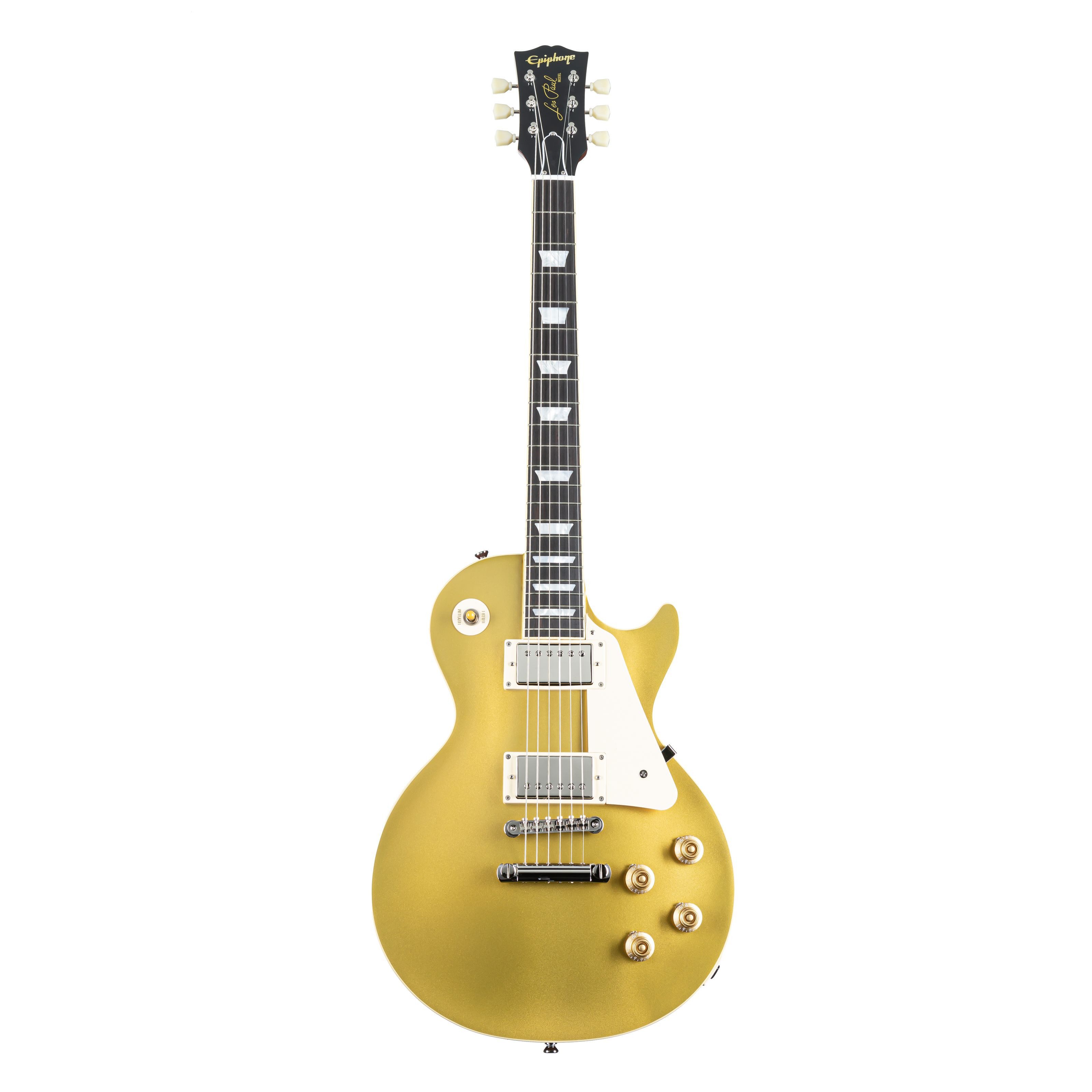 Epiphone E-Gitarre, E-Gitarren, Single Cut Modelle, 1957 Les Paul Goldtop Reissue Double Gold - Single Cut E-Gitarre
