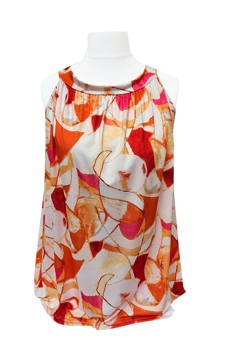 Kurzarmbluse SAISON Blusentop Bunt 38/40/42 Blusenshirt günstig online kaufen