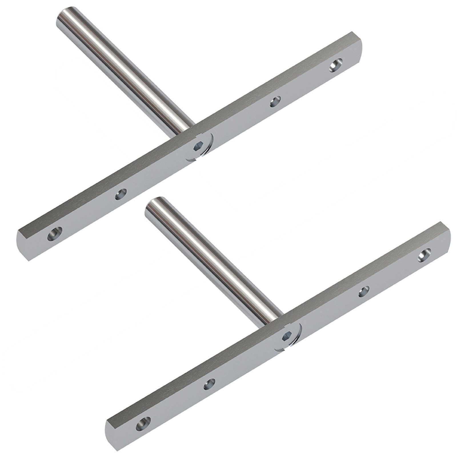 SO-TECH® Wandregalhalter Triade Slim 3D Verstellbarkeit von Italiana Ferramenta, 2-tlg., Befestigungsplatten für Regalbodenträger