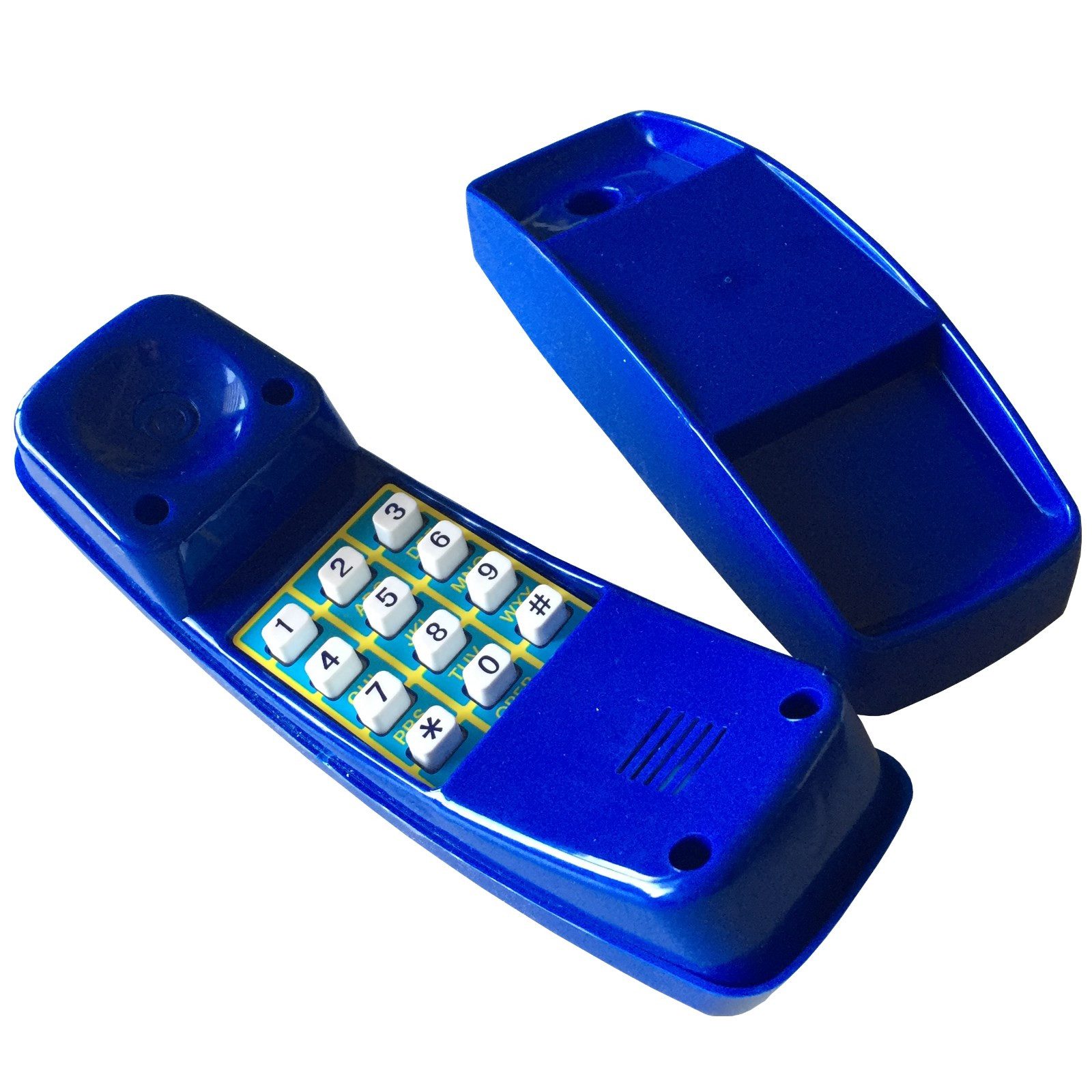 Loggyland Spielturm-Erweiterung Kindertelefon Kunststoff mit Telefonhalterung und Tastengeräuschen, (Halterung für), senkrechte und waagerechte Anbringung