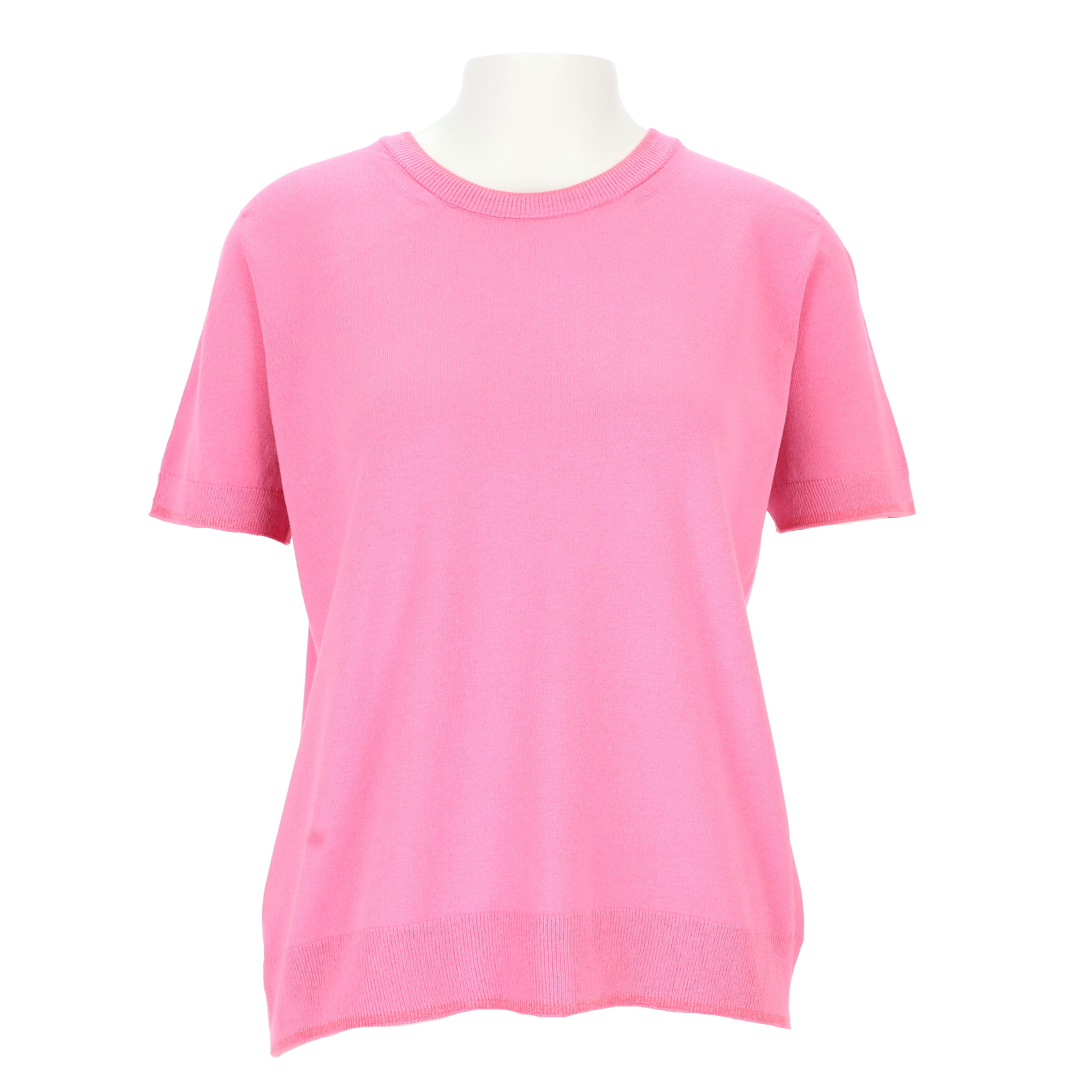 halsüberkopf Accessoires Kurzarmshirt Leichtes Feinstrick-Shirt Uni günstig online kaufen