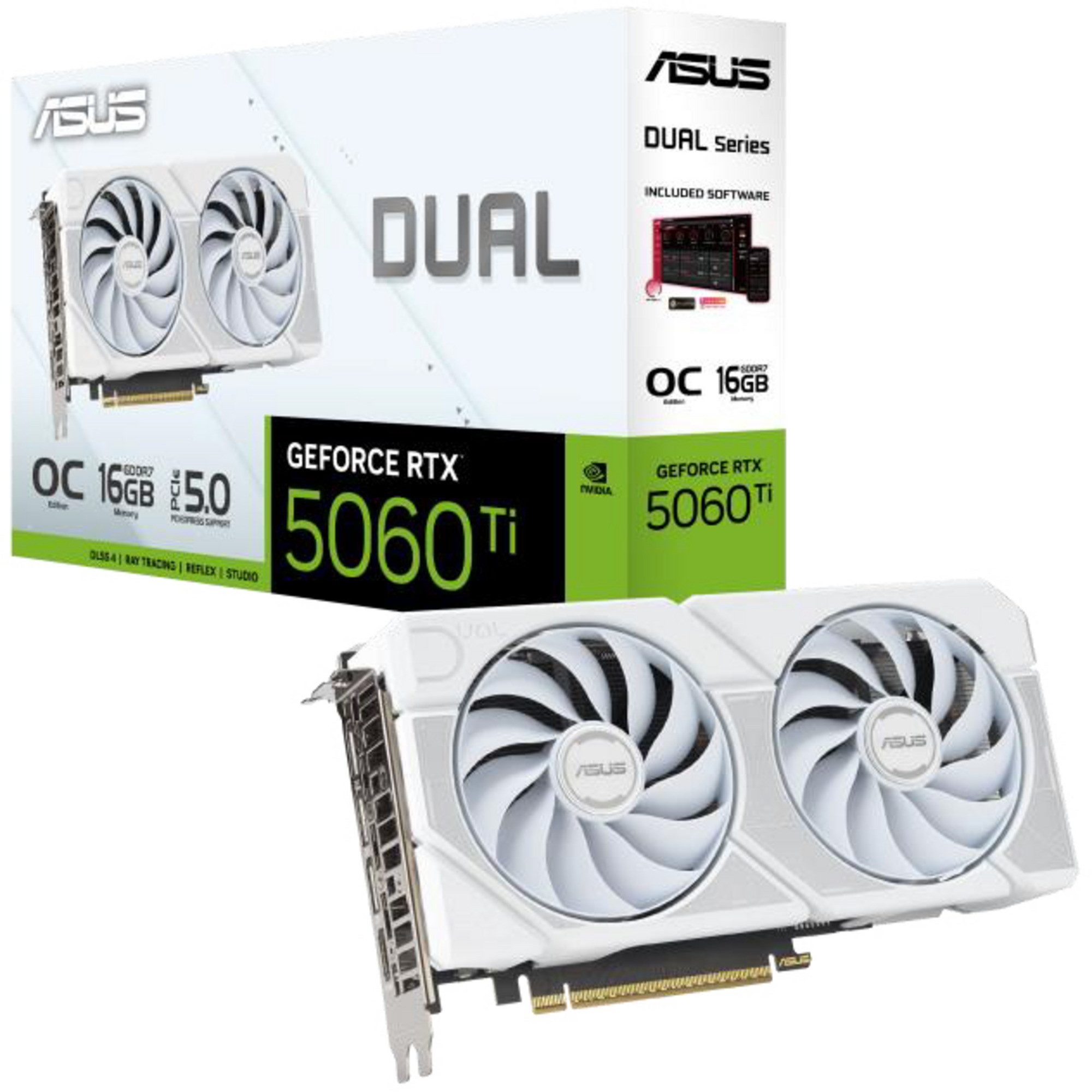 Asus ASUS GeForce RTX 5060 Ti DUAL OC 16GB WHITE Grafikkarte (16 GB)