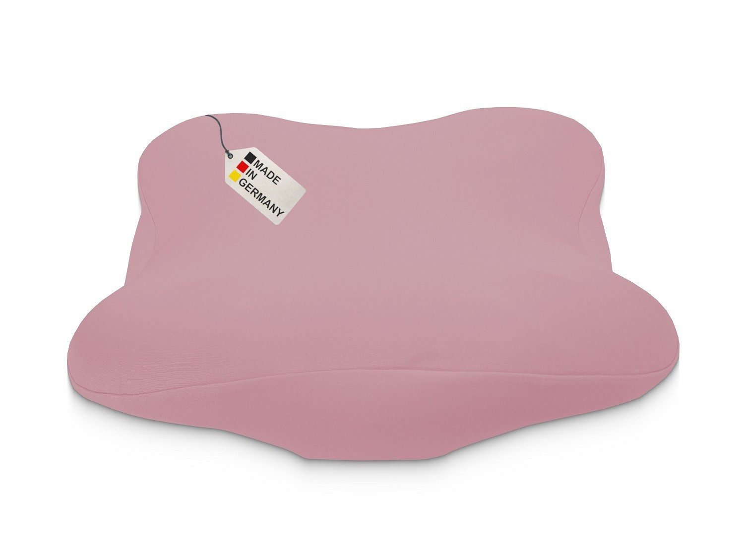 DUKAL Kissenbezug Derila (Ergo) Memory Foam Kissen, 100% Baumwolle, (1 Stück), aus hochwertigem Doppel-Jersey, mit Spannumrandung, Made in Germany
