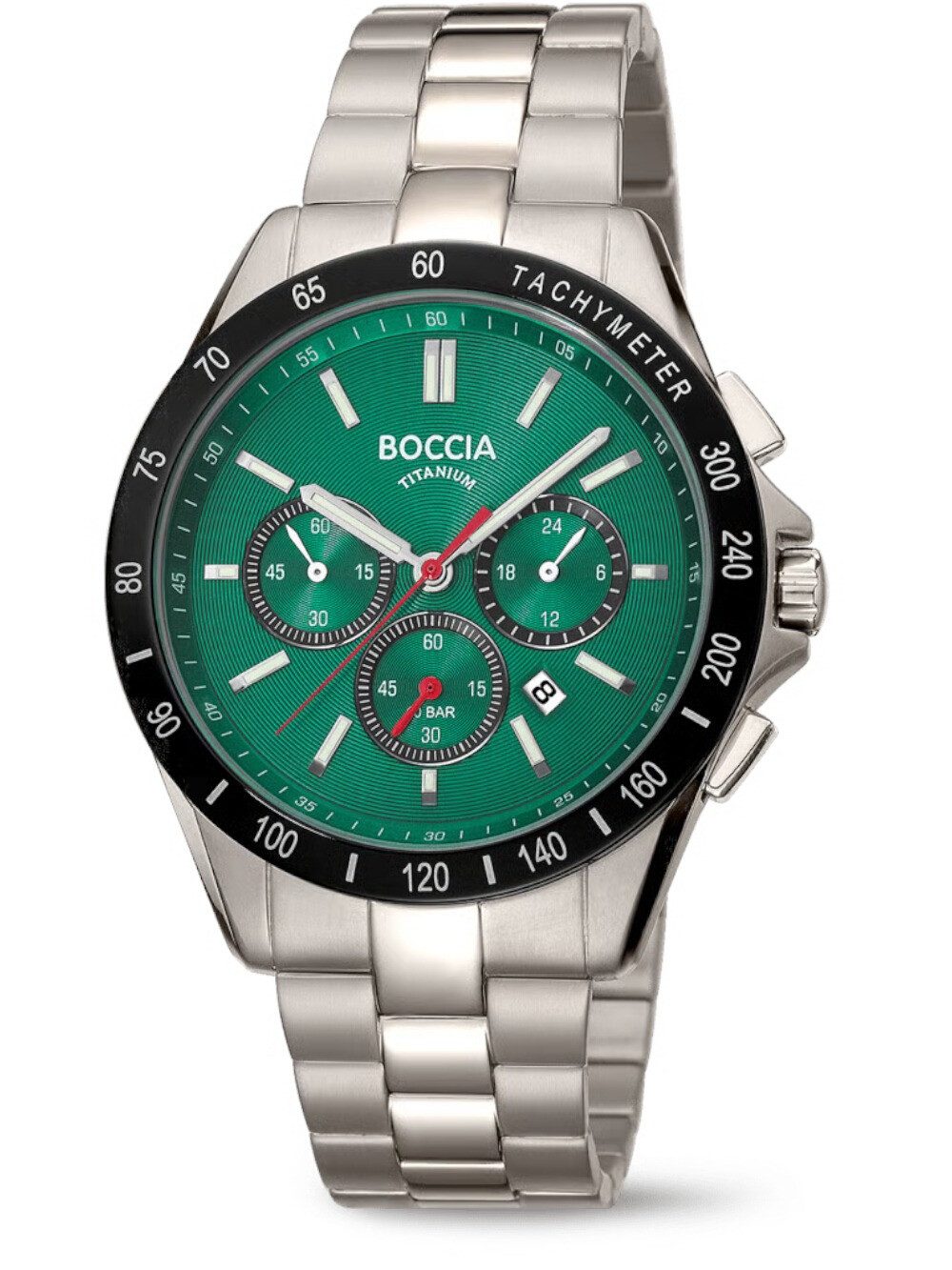 Boccia Quarzuhr Boccia 3733-02 Herrenuhr Sport Chronograph 41mm 10ATM Boccia 3733-02 Herrenuhr Sport Chronograph 41mm 10ATM