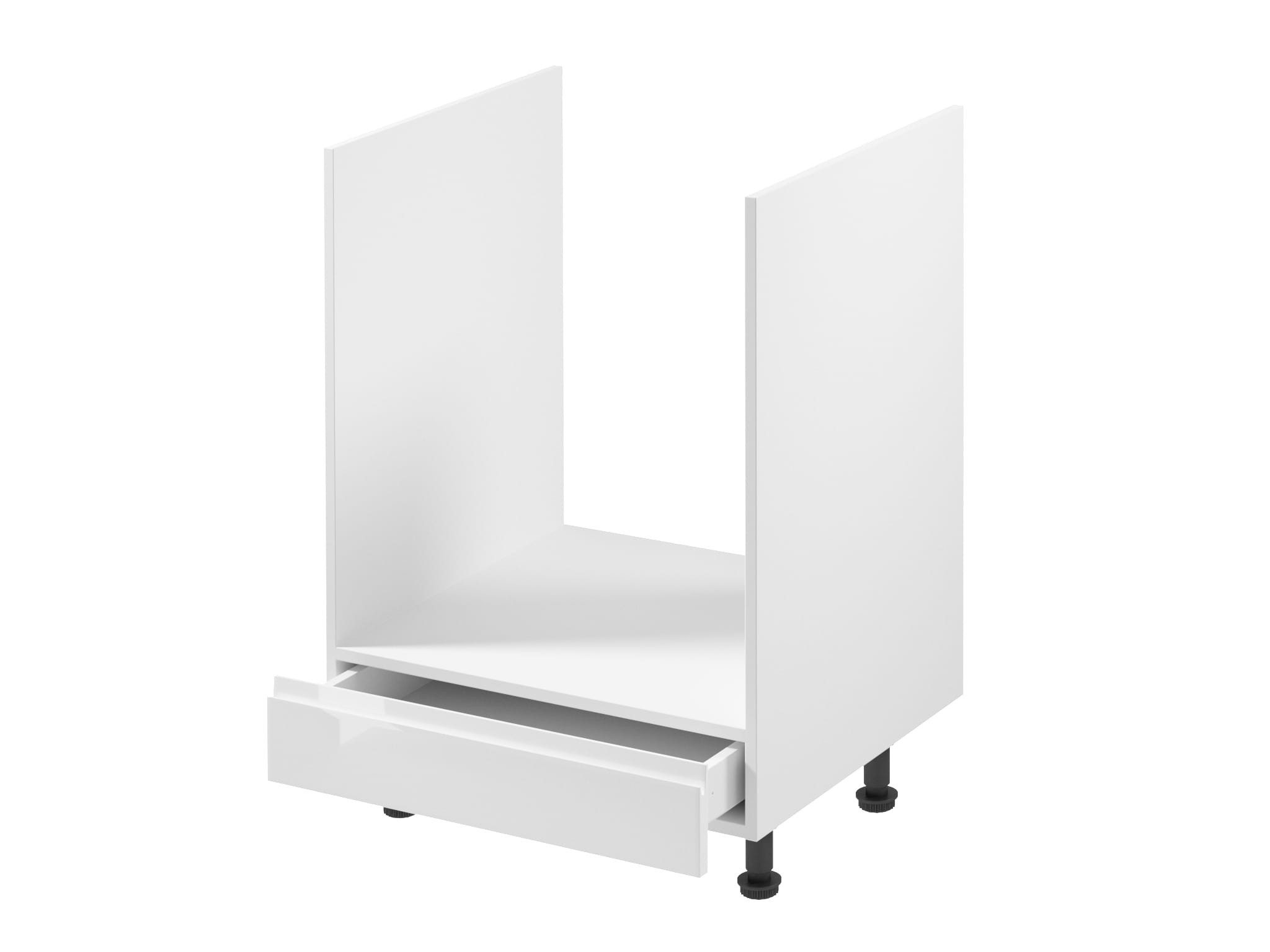 Xlmoebel Unterschrank Hochglanz Küchenschrank in Weiß mit Soft-Close-Tür und Schublade (1-St., Hochglanz Unterschrank Weiß) Made in Europa