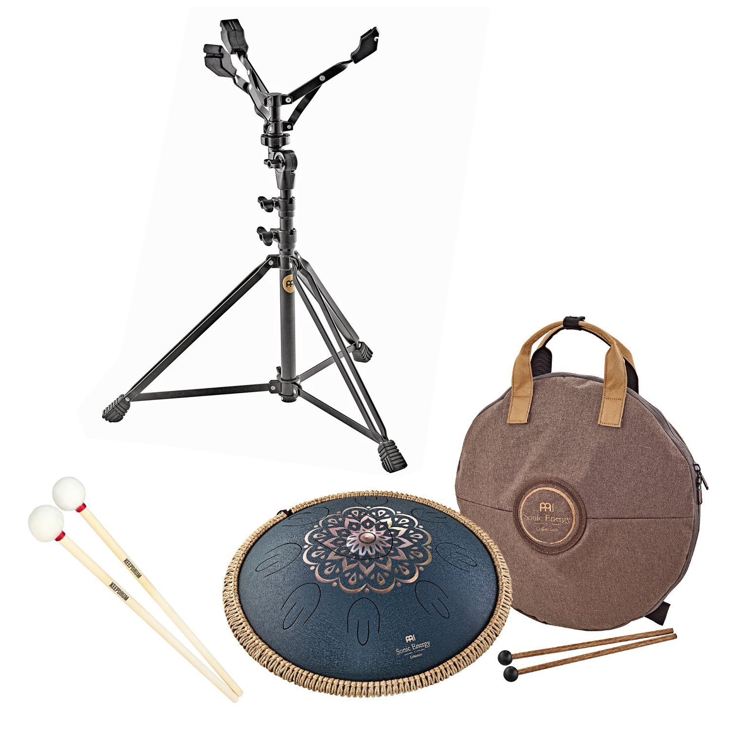 Steel Tongue Drum MEINL Sonic Energy OSTD2NBE Tongue Drum mit Ständer