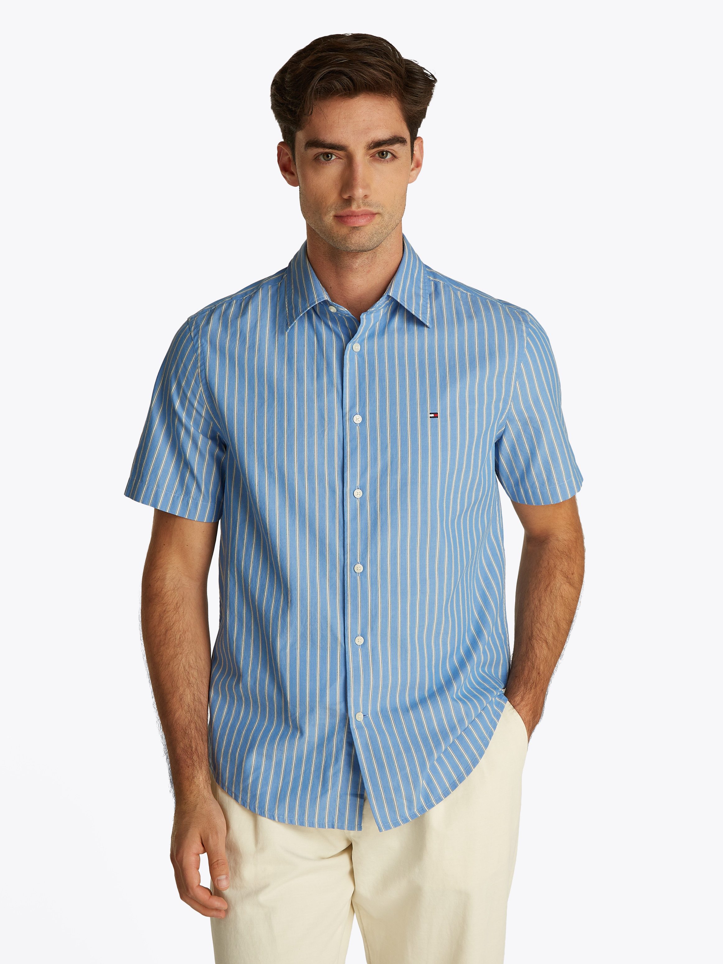 Tommy Hilfiger Kurzarmhemd FLEX POPLIN RETRO günstig online kaufen