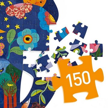 DJECO Puzzle DJ07652 Puzz`art - Elefant, 150 Teile, Puzzleteile