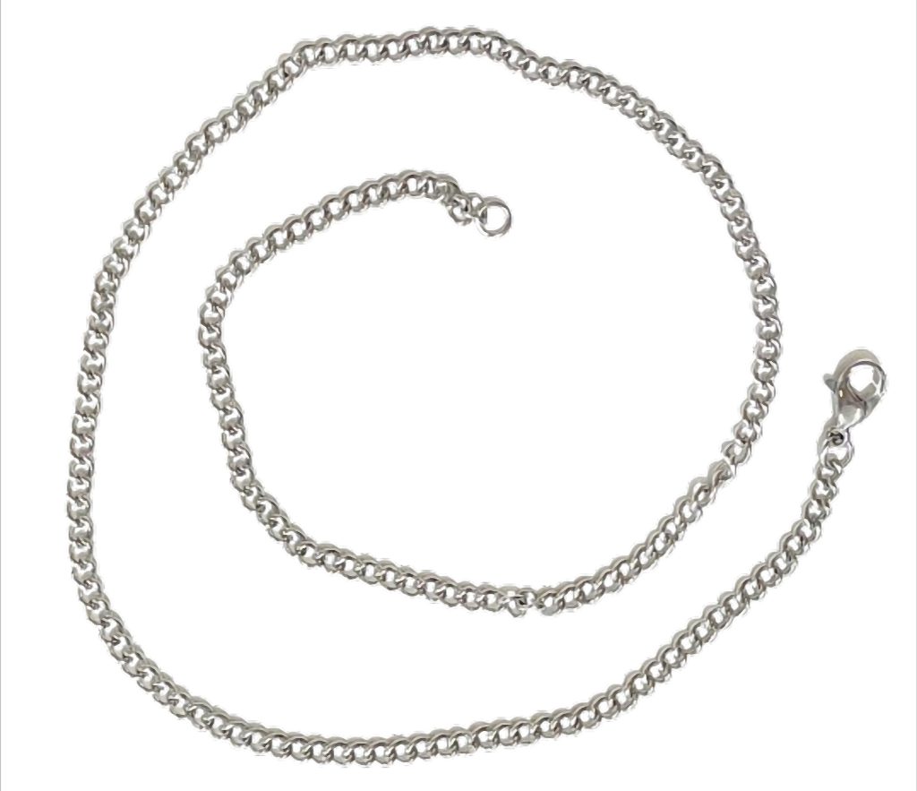 Westernlifestyle Edelstahlkette SteelChain Classic Panzerkette Edelstahl Kette, 3 mm, Längen 42–60 cm