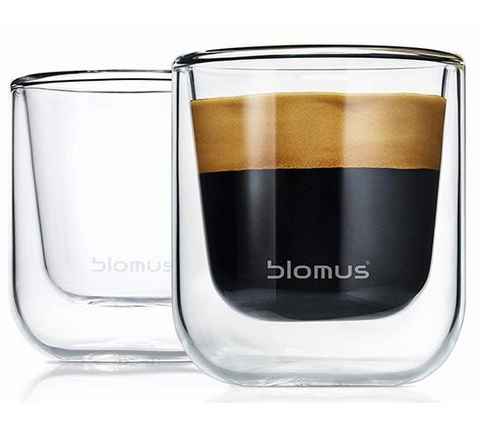 blomus Espressoglas NERO, Glas, Doppelwandig, 2-teilig