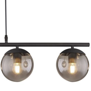 Globo Hängeleuchte Hängeleuchte Esszimmer Hängelampe Wohnzimmer Pendelleuchte Küche, Rauchglas, Glas, Kugeln, modern, ohne Leuchtmittel, Lichtfarbe ist abhängig vom Leuchtmittel, Pendellampe, Schlafzimmer, Küche, Flur