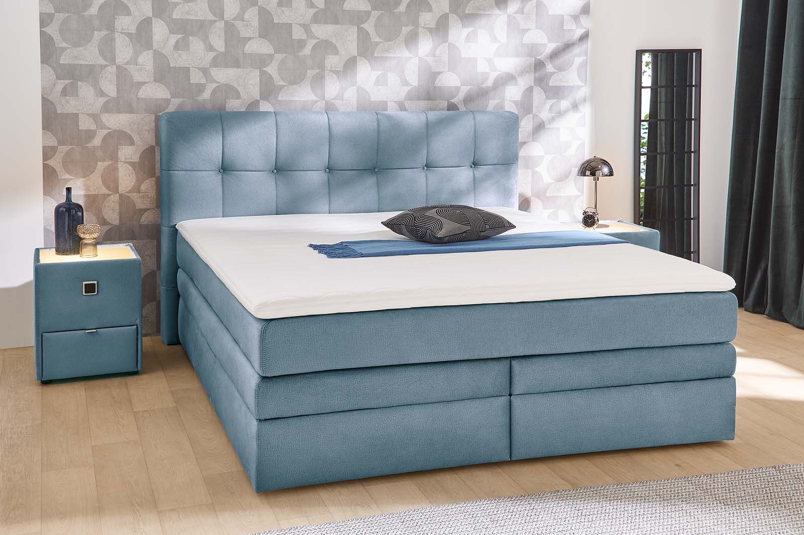 Jockenhöfer Gruppe Boxspringbett "Amy", mit Bettkasten und Kaltschaum-Toppe günstig online kaufen