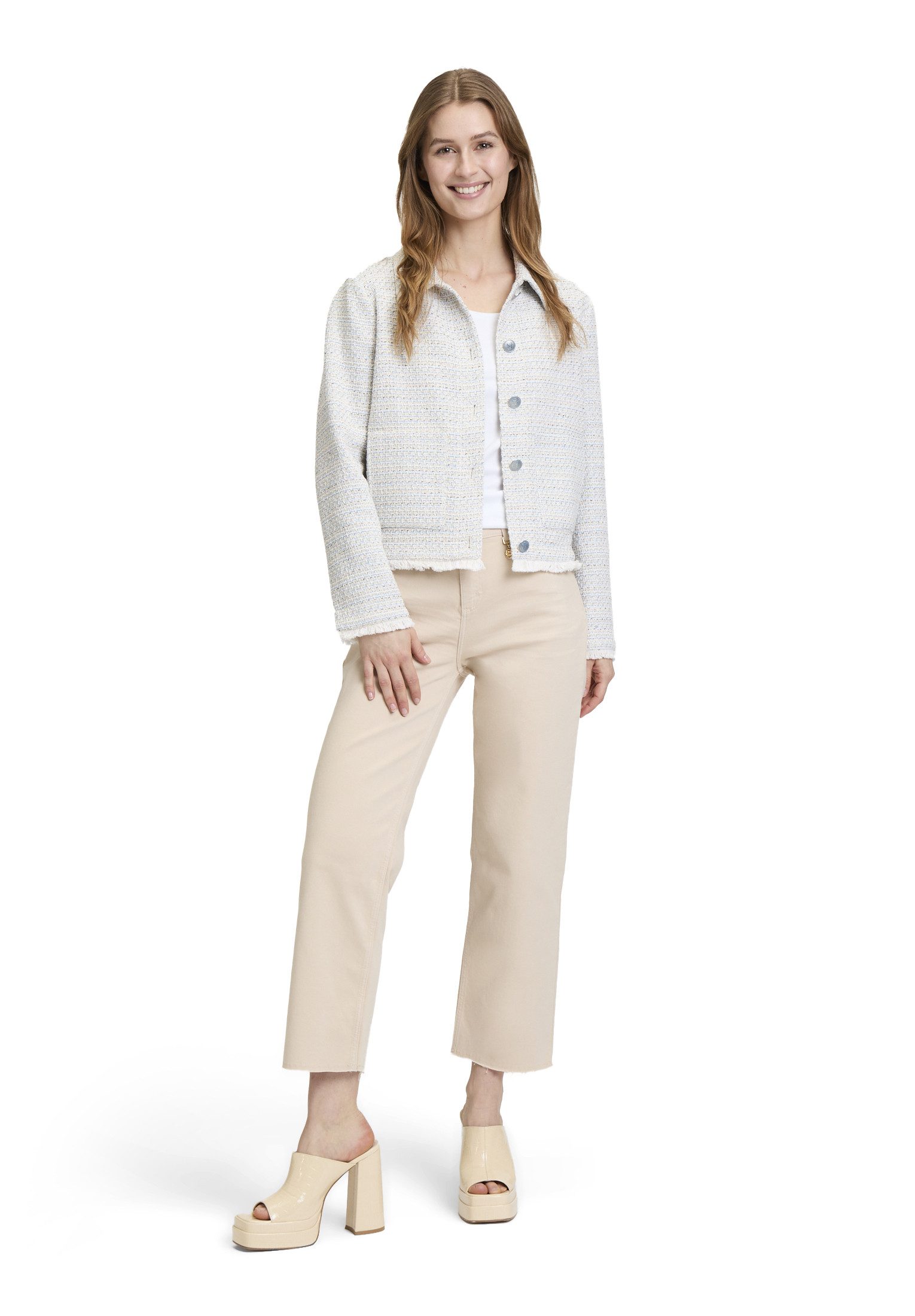 Cartoon Jackenblazer Damen mit Fransen Material