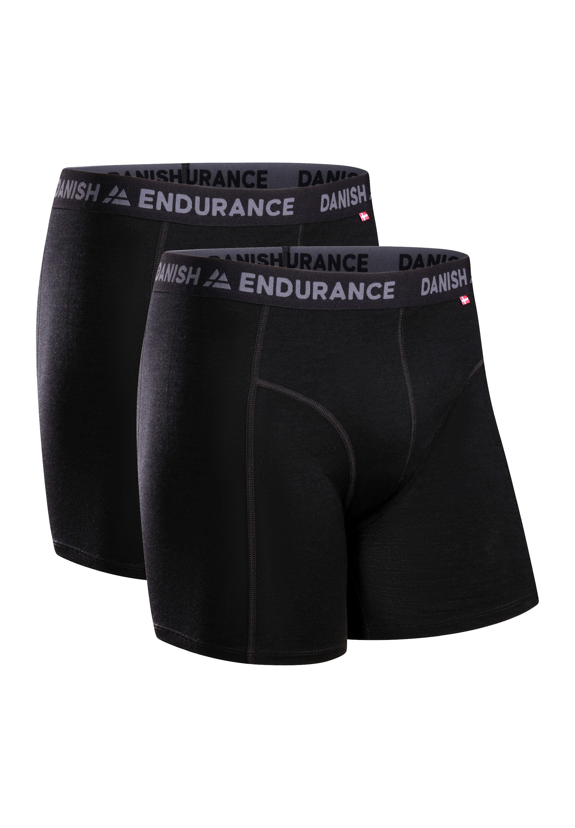 DANISH ENDURANCE Boxershorts Merino Trunks (2-St) Ultraweich, Temperaturreg günstig online kaufen