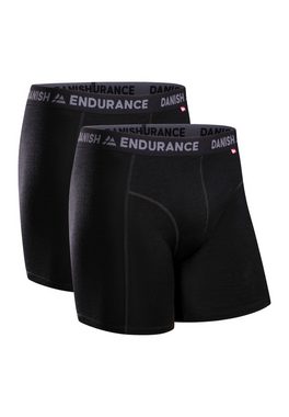 DANISH ENDURANCE Boxershorts Merino Trunks (Packung, 2-St) Ultraweich, Temperaturregulierend Sommer & Winter